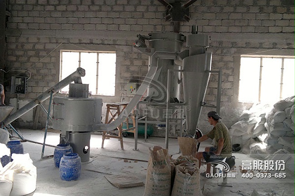 立式气流筛客户现场